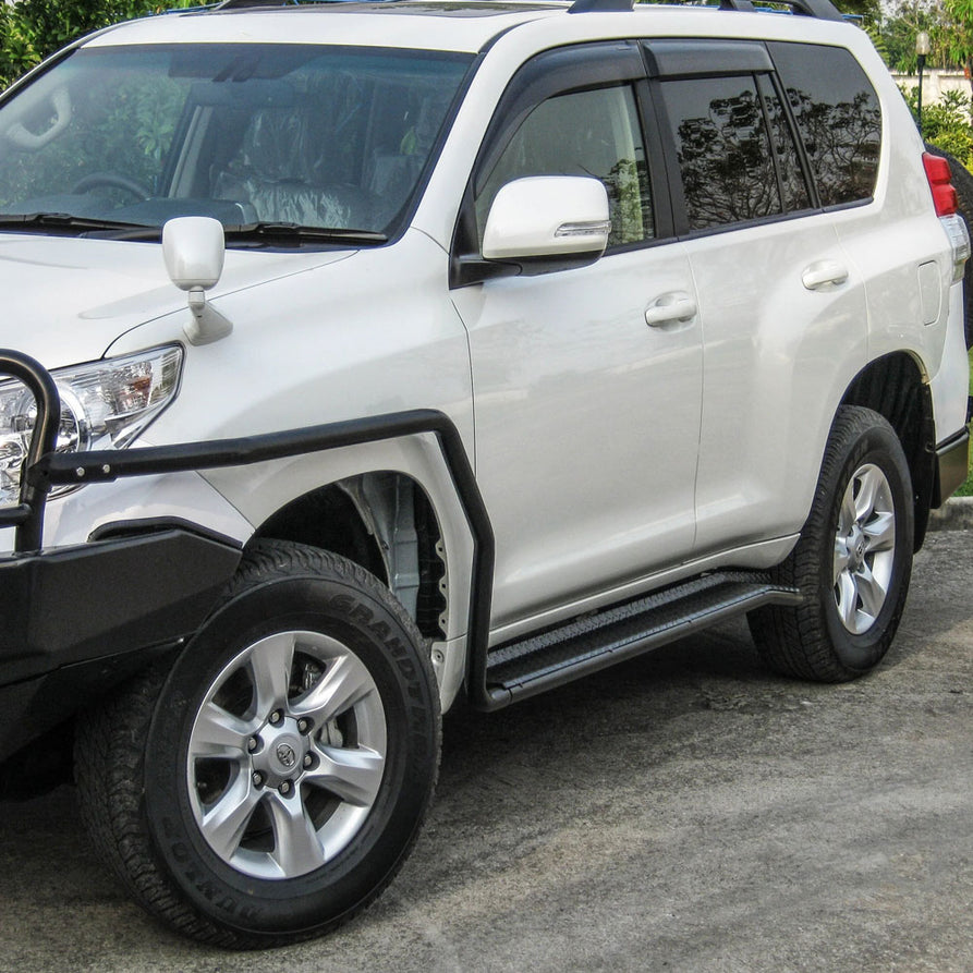 Prado 150 prefacelift 2009-2017 039BSR All Black Side Step and Rail Package (50mm Bull Bar)