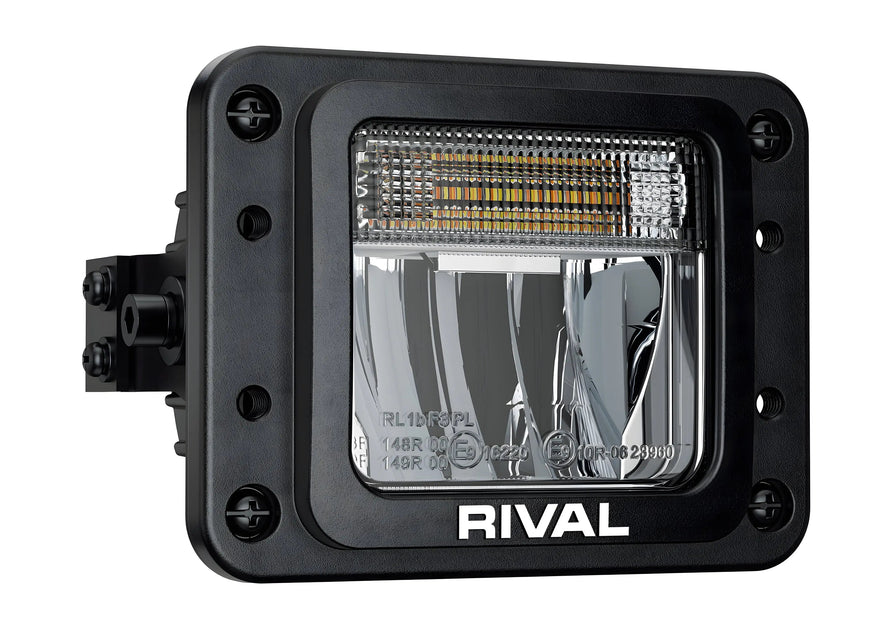 RIVAL LED Fog Light White-Amber DRL (Set of 2) for Front Bar