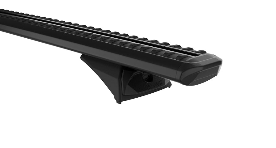 Rhino-Rack Sportz RX300L Black 2 Bar Roof Rack – Isuzu MU-X Gen1 LS-T 4×4 with Roof Rails (2013–2021)