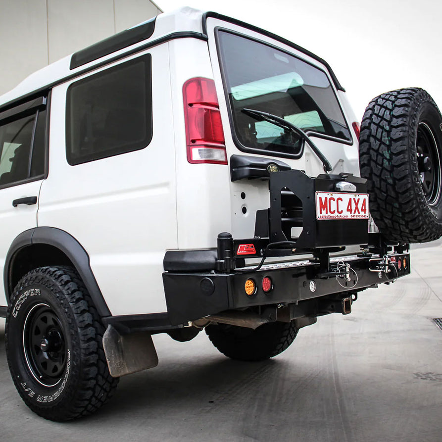 Discovery 1 1989-1998 022-02 Rear Wheel Carrier Single Jerry Can Holder Package – SKU MCC-09001-202PK2