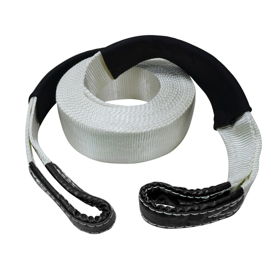 Roadsafe Snatch Strap 9M 75mm 8000kg – White/Black (SB602)