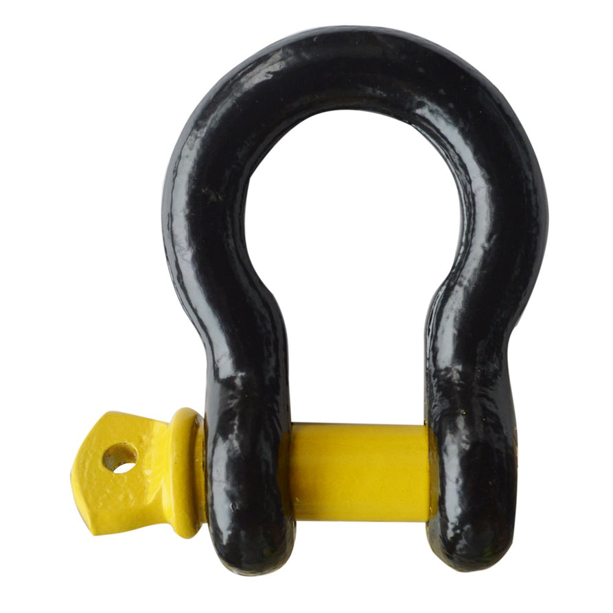 Roadsafe Bow Shackle 4750kg – Black/Yellow (SB607)