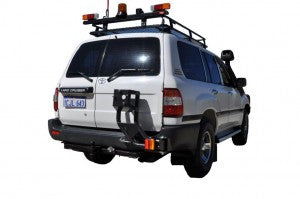 Twin Wheel Carrier Rear Bar (Bar Only, No Arms) Suitable For Toyota Landcruiser 100 Series – Live Axle