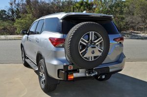 Twin Wheel Carrier Rear Bar (Bar Only, No Arms) Suitable For Toyota Fortuner