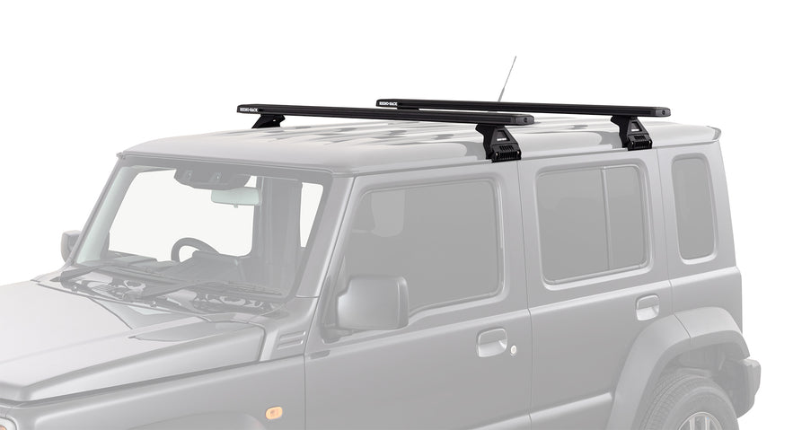 Rhino-Rack Reconn-Deck RL110 Black 2 Bar Roof Rack – Suitable for Suzuki Jimny XL 4×4