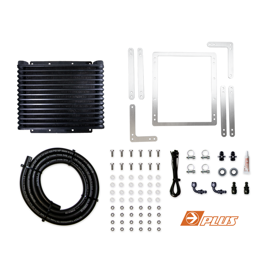 TransChill Arctic Black Universal Transmission Cooler Kit (TCBUNIDPK)
