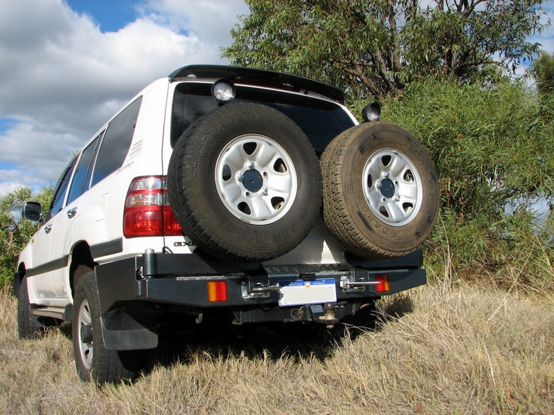Twin Wheel Carrier Rear Bar (Bar Only, No Arms) Suitable For Toyota Landcruiser 100 Series – IFS