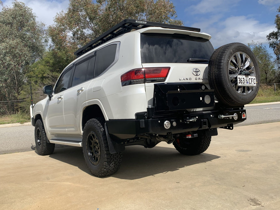 Twin Wheel Carrier Rear Bar (Complete) Suitable For Toyota 300 Series Landcruiser GXL, Sahara, SaharaZX & GR Sport 2021+