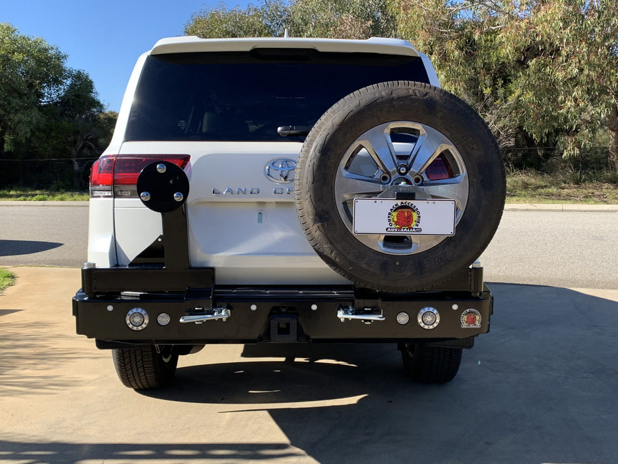 Twin Wheel Carrier Rear Bar (Complete) Suitable For Toyota 300 Series Landcruiser GX MODEL 2021+
