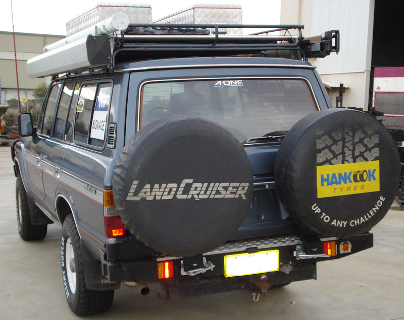Twin Wheel Carrier Rear Bar (Complete) Suitable For Toyota Landcruiser 60 Series