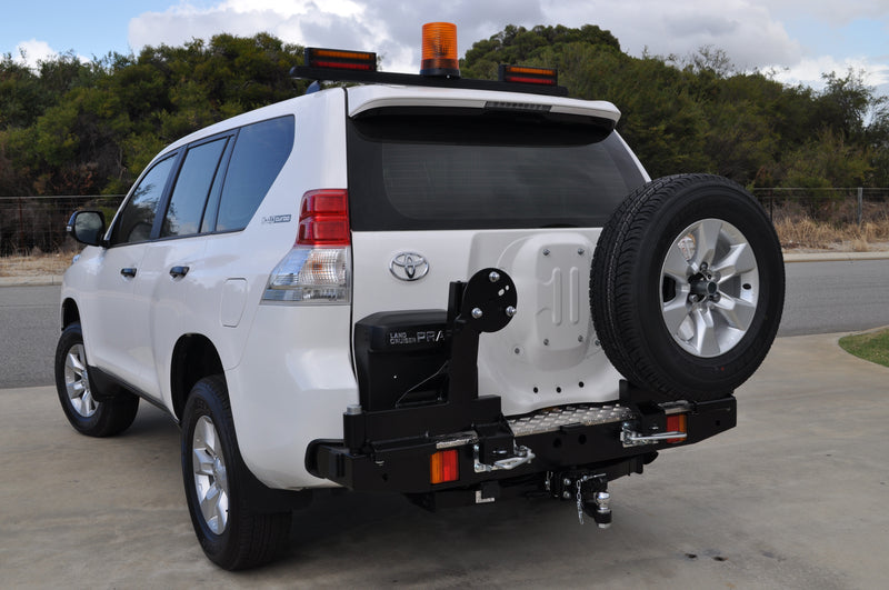 Twin Wheel Carrier Rear Bar (Complete) Suitable For Toyota Prado 150 LWB & SWB 2009-2017