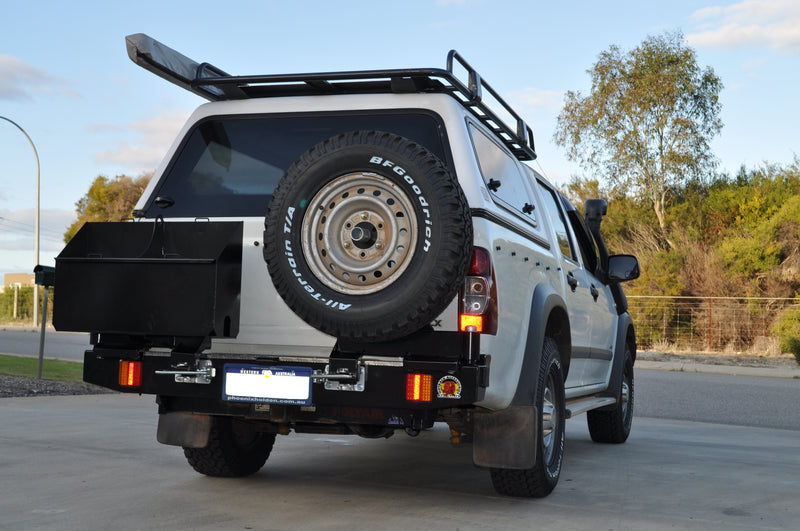 Twin Wheel Carrier Rear Bar (Bar Only, No Arms) Suitable For Holden Rodeo RA/ RA7/ Colorado/ Dmax 4WD 2007-2012