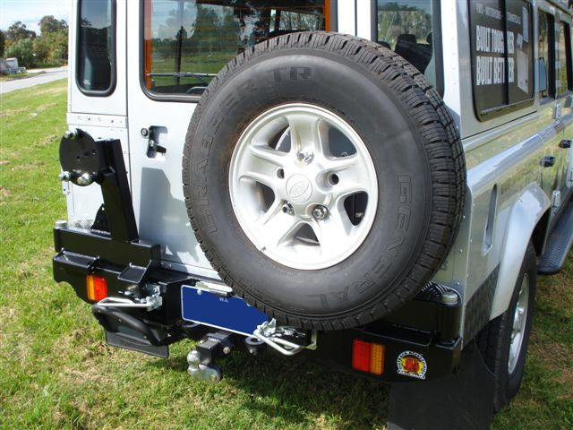 Twin Wheel Carrier Rear Bar (Complete) Suitable For Land Rover Defender Wagon & 90 SWB 2007+