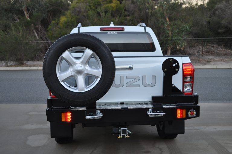 Twin Wheel Carrier Rear Bar (Bar Only, No Arms) Suitable For Isuzu D-Max 4WD 2012-2020