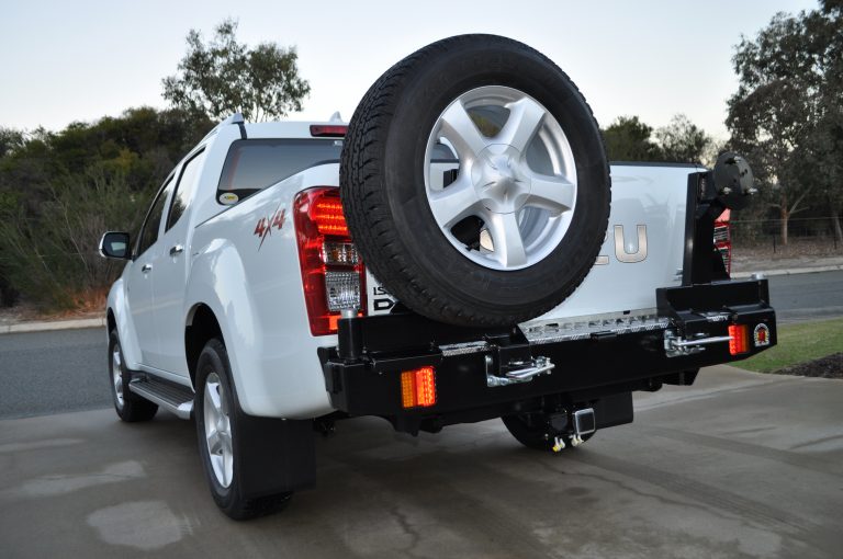 Twin Wheel Carrier Rear Bar (Bar Only, No Arms) Suitable For Isuzu D-Max 4WD 2012-2020