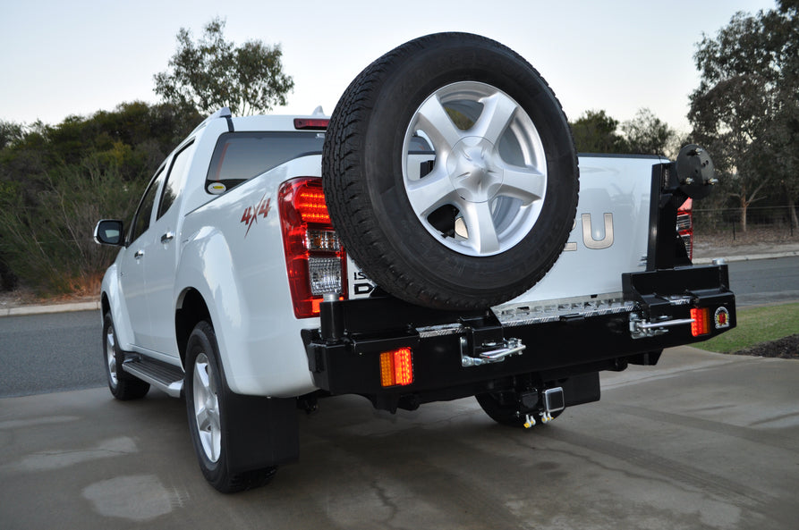 Twin Wheel Carrier Rear Bar (Complete) Suitable For Isuzu D-Max 4WD 2012-2020