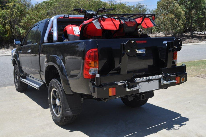 Twin Wheel Carrier Rear Bar (Bar Only, No Arms) Suitable For Toyota Hilux 2005-2015