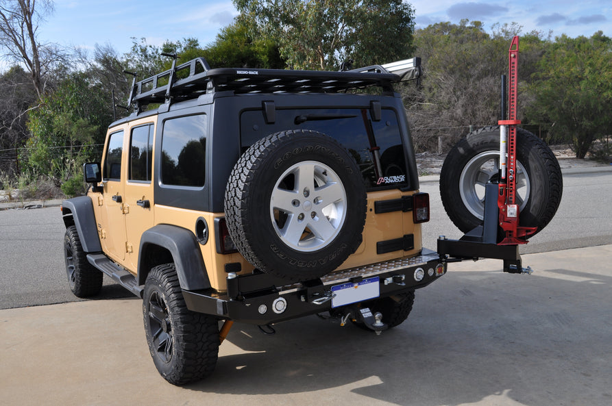 Twin Wheel Carrier Rear Bar (Complete) Suitable For Jeep Wrangler JK