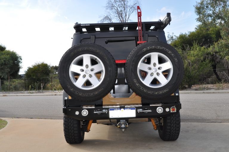 Twin Wheel Carrier Rear Bar (Bar Only, No Arms) Suitable For Jeep Wrangler JK