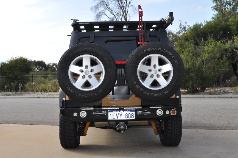 Twin Wheel Carrier Rear Bar (Bar Only, No Arms) Suitable For Jeep Wrangler JK