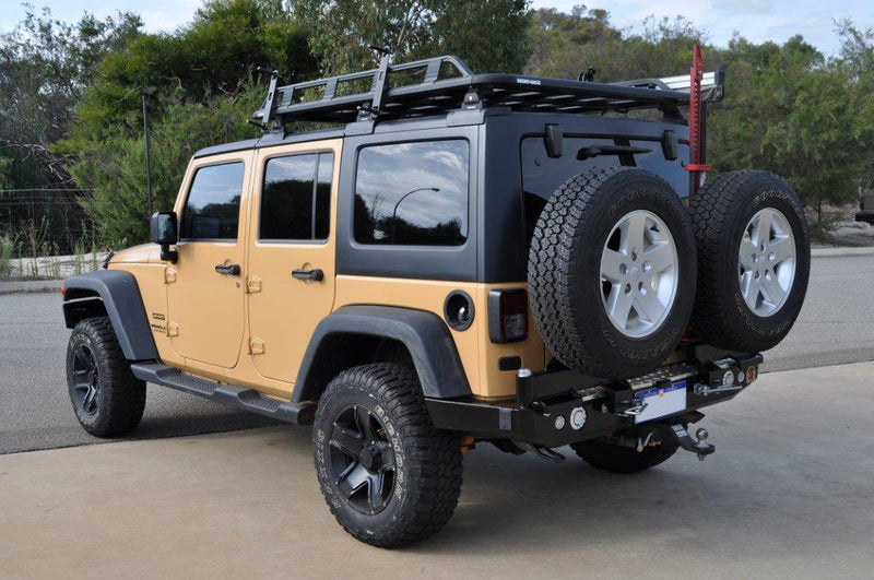 Twin Wheel Carrier Rear Bar (Bar Only, No Arms) Suitable For Jeep Wrangler JK
