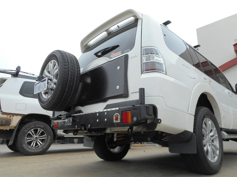 Twin Wheel Carrier Rear Bar (Bar Only, No Arms) Suitable For Mitsubishi Pajero NS on 2006+ (TWCPNS)