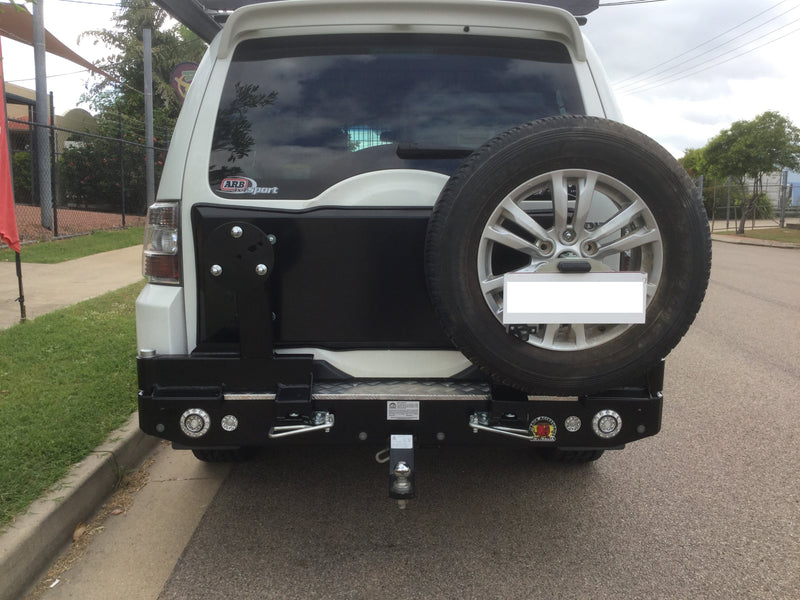 Twin Wheel Carrier Rear Bar (Complete) Suitable For Mitsubishi Pajero NS on 2006-2021 (TWCNS-S)