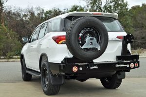 Twin Wheel Carrier Rear Bar (Bar Only, No Arms) Suitable For Toyota Fortuner