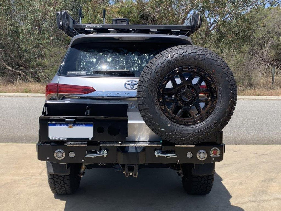 Twin Wheel Carrier Rear Bar (Bar Only, No Arms) Suitable For Toyota Fortuner GX & GXL (4 rear sensors) 2020+