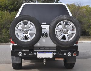 Twin Wheel Carrier Rear Bar (Bar Only, No Arms) Suitable For Volkswagen Amarok Single & Dual Cab