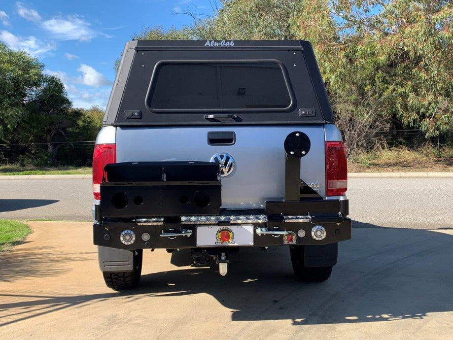 Twin Wheel Carrier Rear Bar (Complete) Suitable For Volkswagen Amarok Single & Dual Cab WITH Sensors (TWCVW-S)