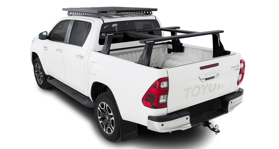 Rhino-Rack Reconn-Deck 2 Bar Ute Tub System with 2 NS Bars for / Suitable for Toyota Hilux SR5 Gen 8 4×4