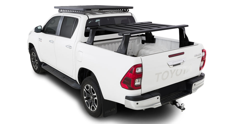 Rhino-Rack Reconn-Deck 2 Bar Ute Tub System with 6 NS Bars for / Suitable for Toyota Hilux SR5 Gen 8 4×4