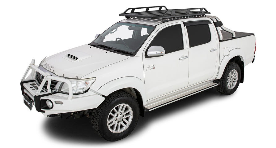 Rhino-Rack Pioneer Tradie Platform (1528mm x 1236mm) with Backbone for Toyota Hilux Gen 7 Dual Cab 4×4