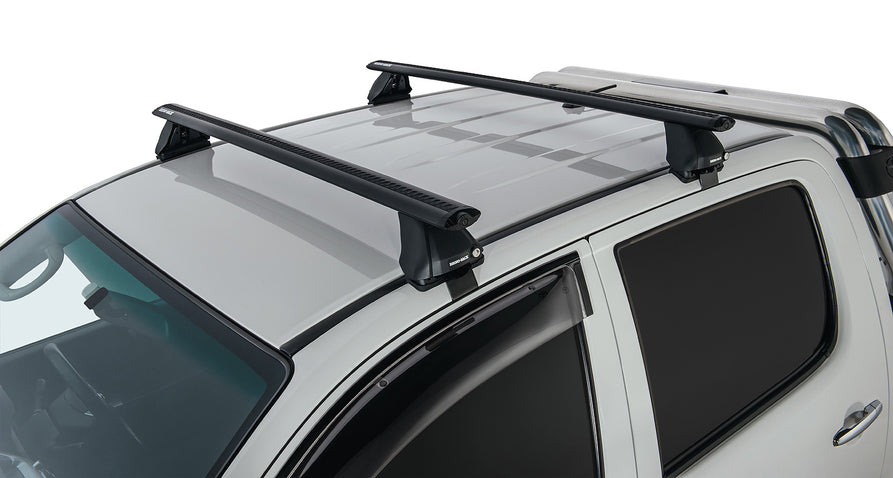 Rhino-Rack Vortex 2500 Black 2 Bar Roof Rack for Toyota Hilux Gen 7 4×4