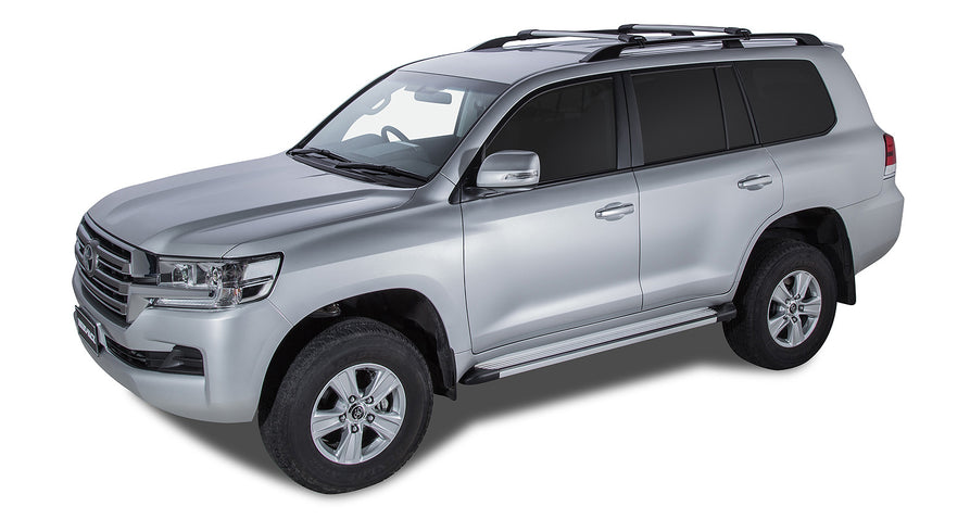 Rhino-Rack Vortex StealthBar Silver 2 Bar Roof Rack for Toyota LandCruiser 200 Series 4×4