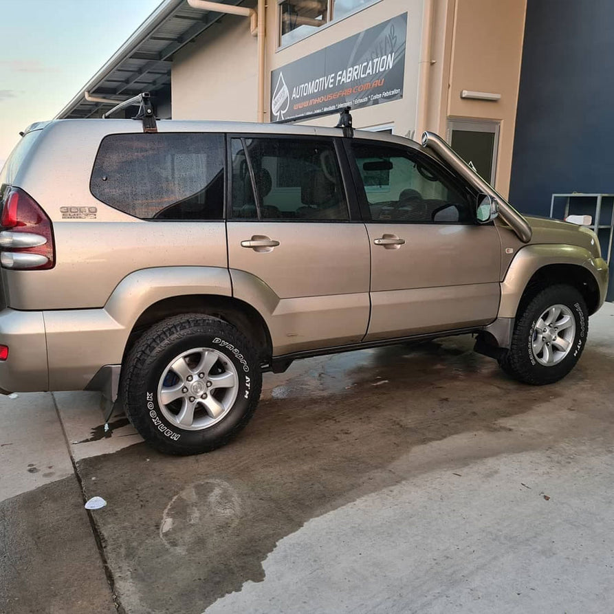 Toyota Prado 120 Series 4" Stainless Steel Snorkel Kit – SHORT ENTRY