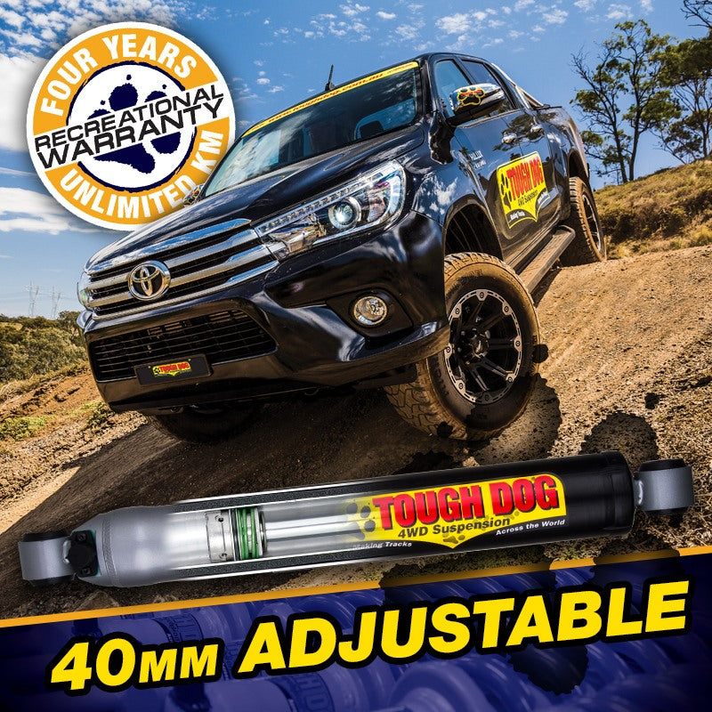 Tough Dog Rear Adjustable Shocks Toyota Hilux 2015 - 2025