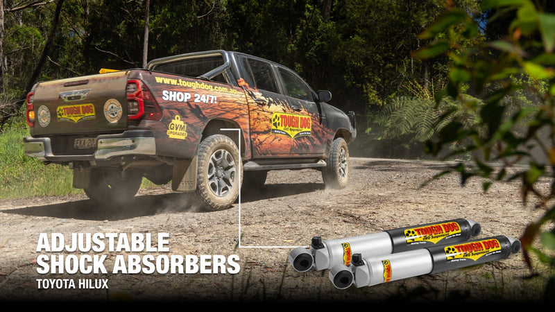 Tough Dog Rear Adjustable Shocks Toyota Hilux 2015 - 2025