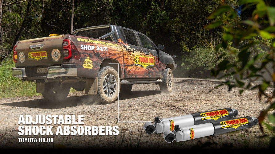 Tough Dog Rear Adjustable Shocks Toyota Hilux 2015 - 2025