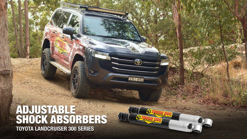 Tough Dog Rear Adjustable 40mm Bore Shocks 300 Series Toyota LandCruiser