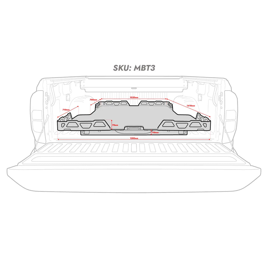 HSP Load Slide suits Mazda BT-50 TF 2020+ Dual Cab – MBT3