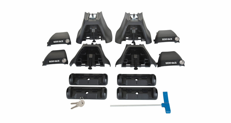 Rhino-Rack Sportz 2500 Black 2 Bar Roof Rack suitable for Holden Jackaroo LWB 4×4