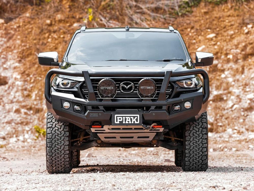 PIAK Genesis 4x4 Loop Bull Bar | Orange Recovery & Grey Bash – Mazda BT-50 2020+