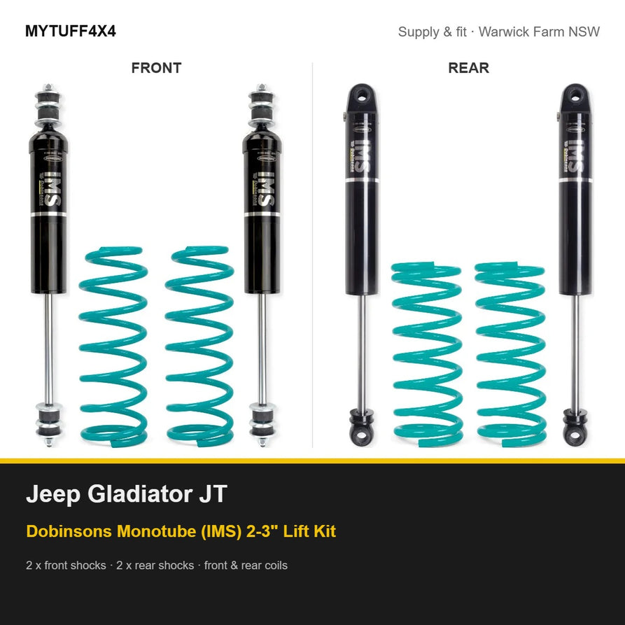 Dobinsons Monotube IMS 2-3 Inch Lift Kit Suitable For Jeep Gladiator JT (2018 On)