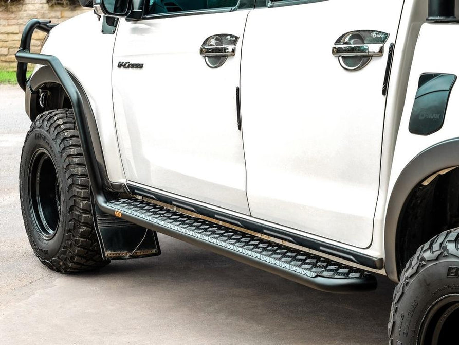 PIAK 4x4 Side Rails for Isuzu D Max 2016-2020 Heavy Duty Steel Protection