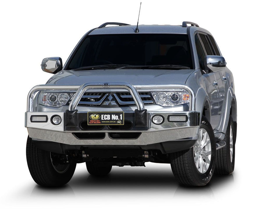 MITSUBISHI CHALLENGER PC Bullbar with Bumper Lights (07/13 to 10/15)