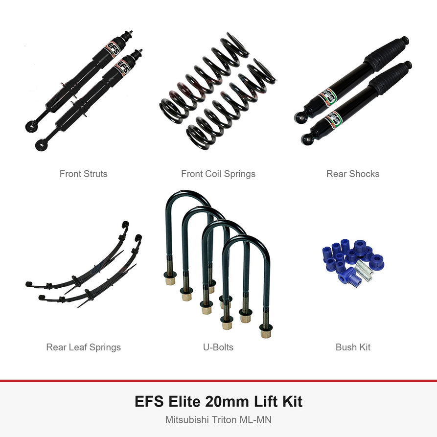 EFS Elite 20mm Lift Kit - Suits Mitsubishi Triton ML-MN