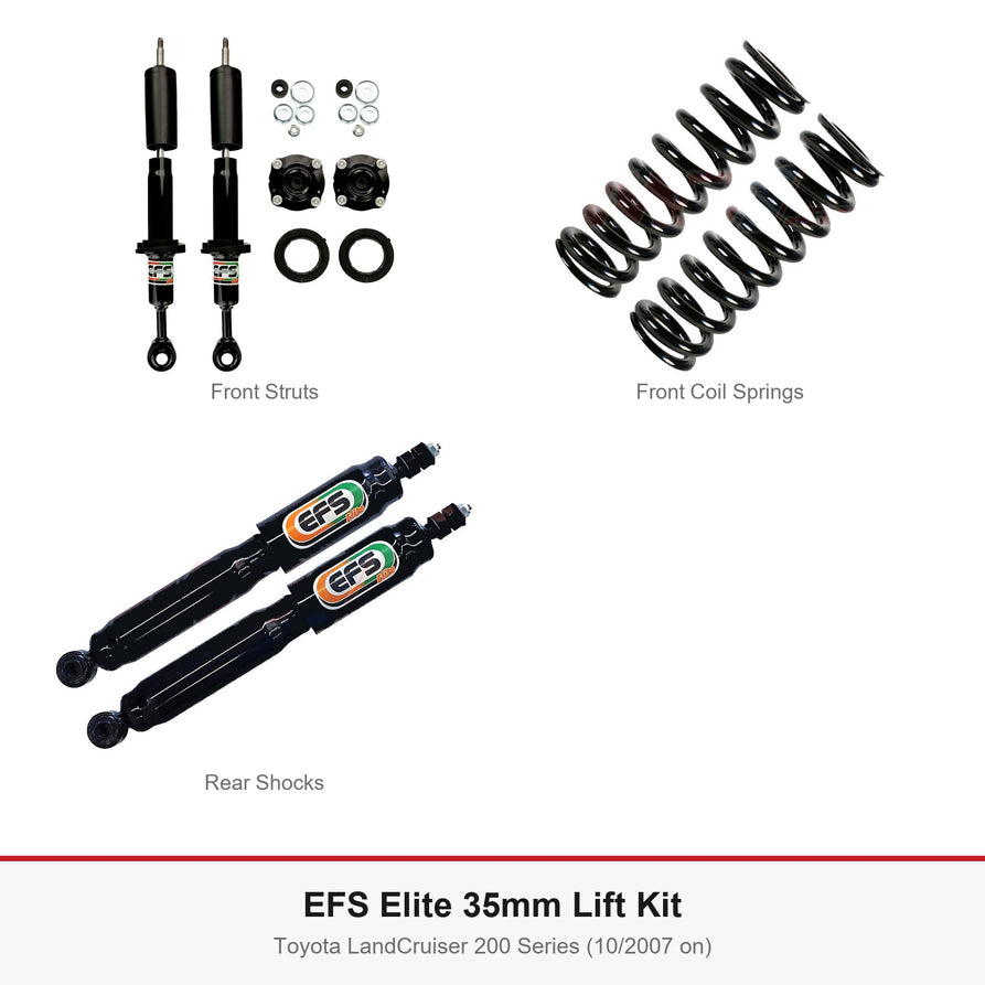 EFS Elite 35mm Lift Kit - Suits Toyota LandCruiser 200 Series (10/2007 on)