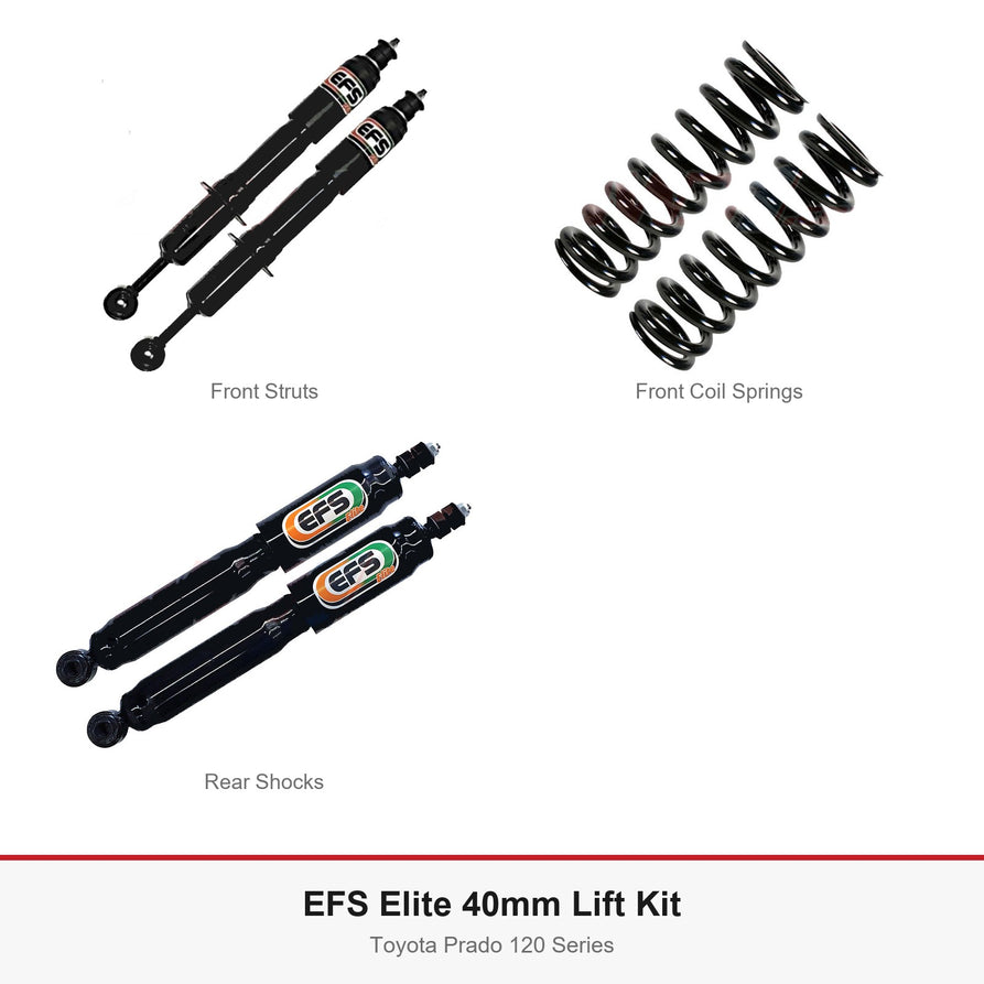 EFS Elite 40mm Lift Kit - Suits Toyota Prado 120 Series